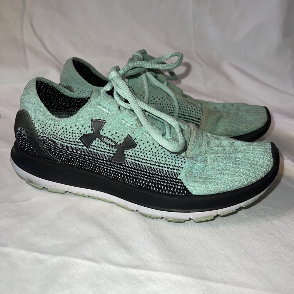 Under Armour‎ SpeedForm Slingride Womens Size 7 Green/Black